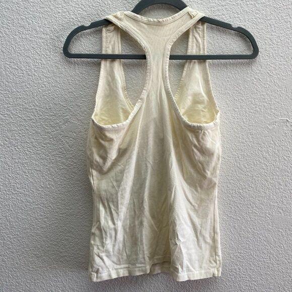 Pink Lotus Boston Proper Tank Top Size Small Off-White Built In Bra Sleeveless - Picture 3 of 4